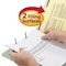 Smead File Folder, w/ 2 Fasteners, 2"Exp., Legal, 25/BX, Gray Green PK SMD19910 - alternate 1